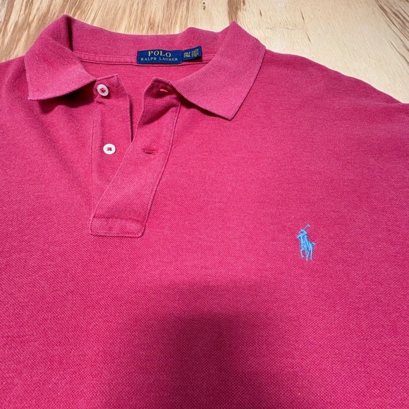 Polo Ralph Lauren Other - Polo Ralph Lauren Salmon Pinkish Men's 2XLT‎ Green Pony Shirt